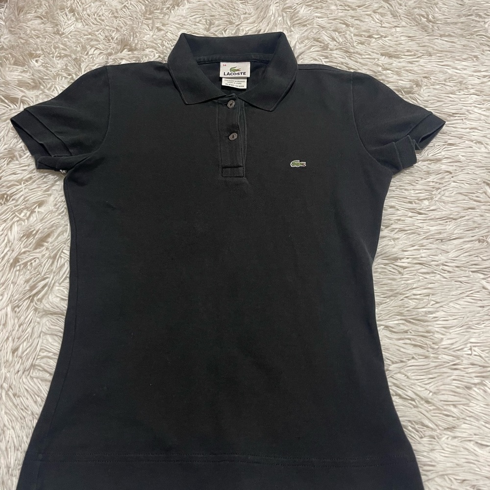 Lacoste T Shirt Short Sleeve- black